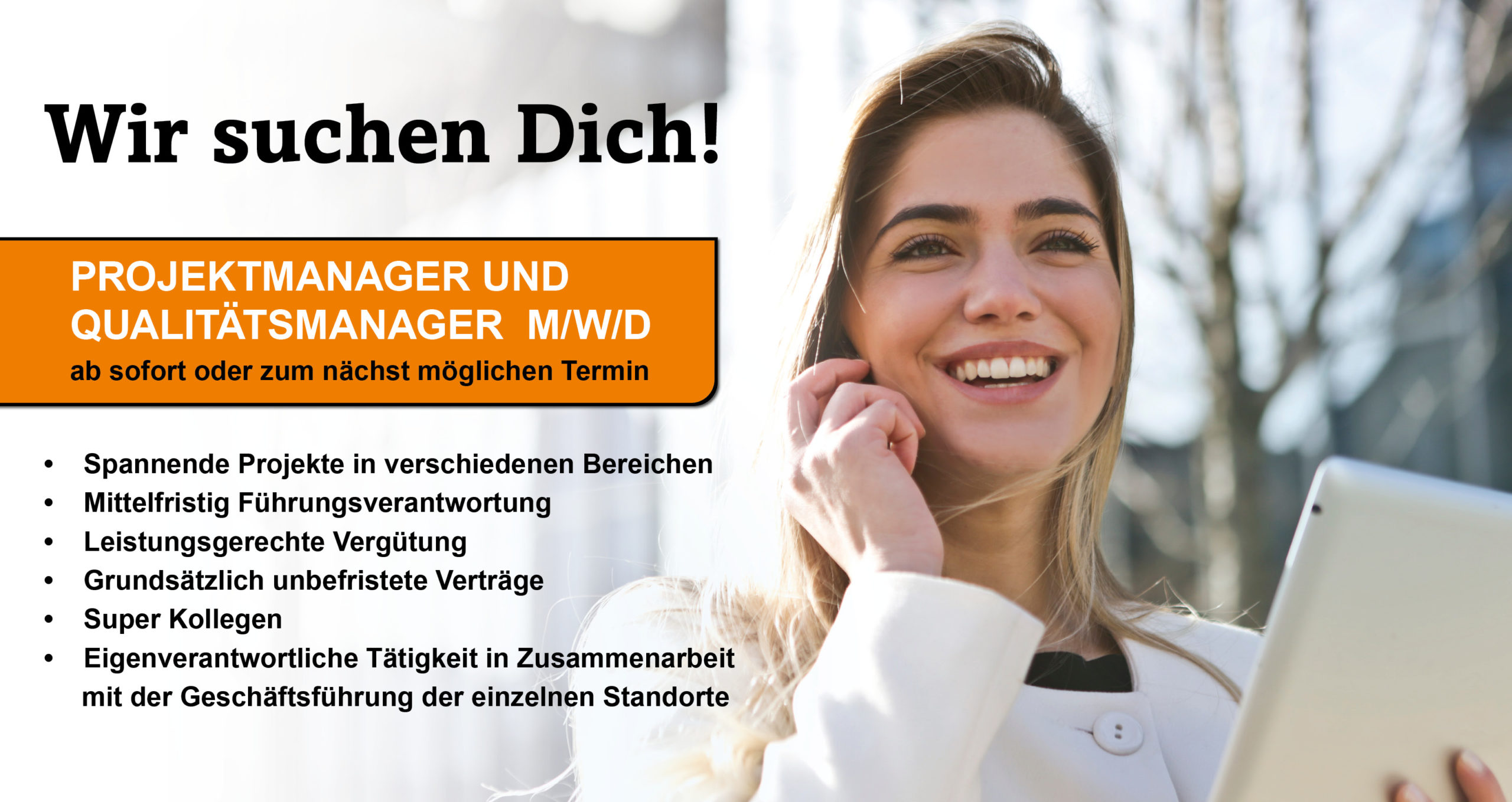 Projektmanager und Qualitätsmanager (m/w/d) - 07.01.2020