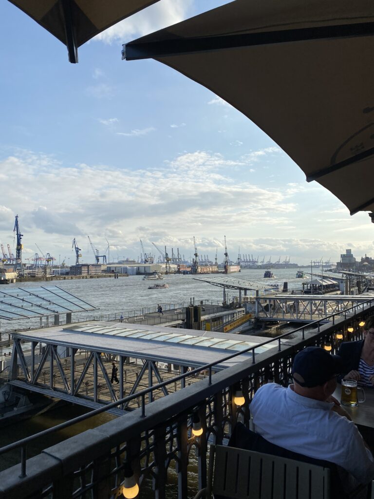 Blick über die Hafenstadt Hamburg